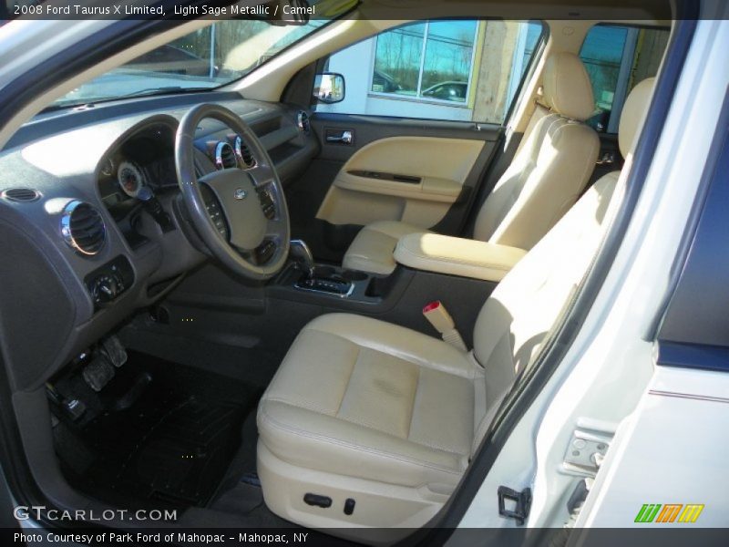 Light Sage Metallic / Camel 2008 Ford Taurus X Limited