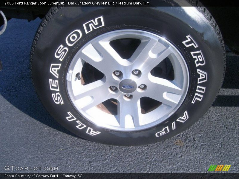 Dark Shadow Grey Metallic / Medium Dark Flint 2005 Ford Ranger Sport SuperCab