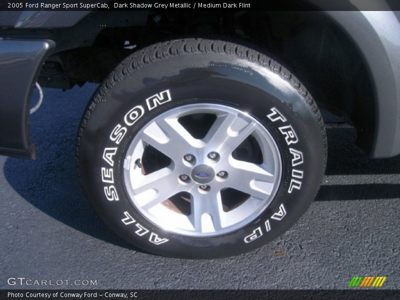 Dark Shadow Grey Metallic / Medium Dark Flint 2005 Ford Ranger Sport SuperCab