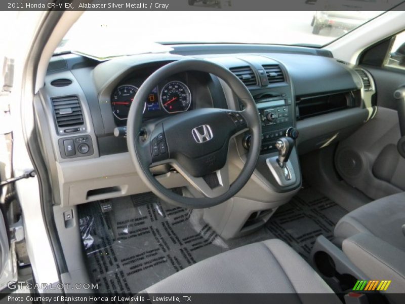 Alabaster Silver Metallic / Gray 2011 Honda CR-V EX