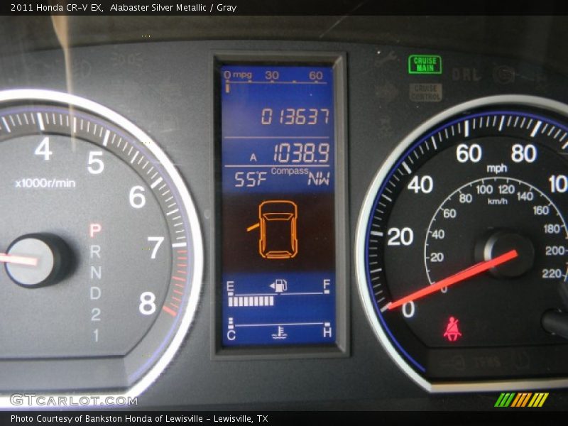 Alabaster Silver Metallic / Gray 2011 Honda CR-V EX