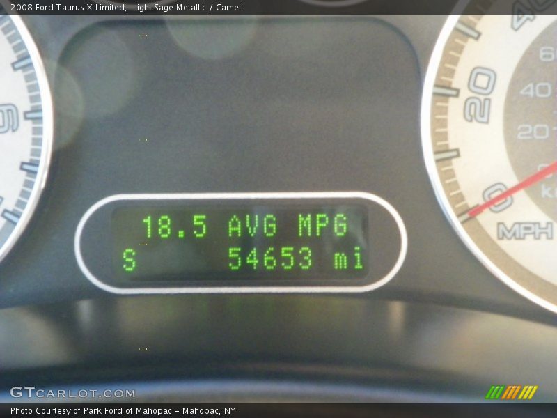 Light Sage Metallic / Camel 2008 Ford Taurus X Limited