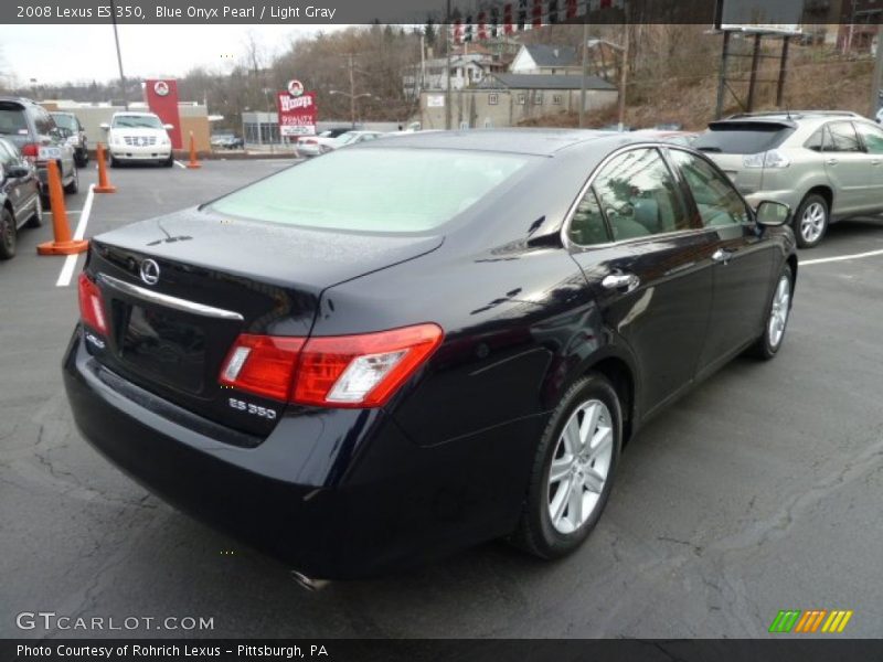 Blue Onyx Pearl / Light Gray 2008 Lexus ES 350
