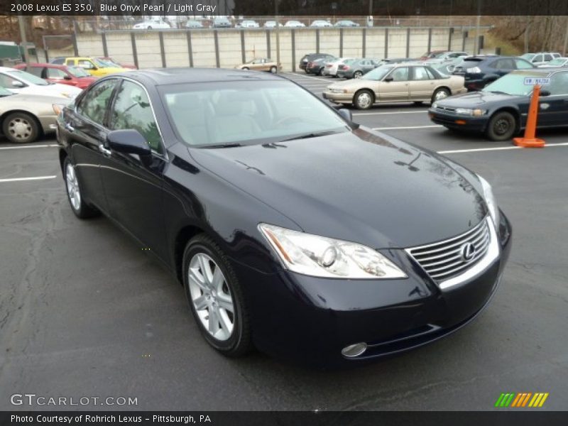 Blue Onyx Pearl / Light Gray 2008 Lexus ES 350