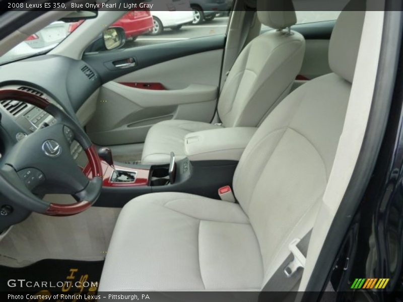 Blue Onyx Pearl / Light Gray 2008 Lexus ES 350
