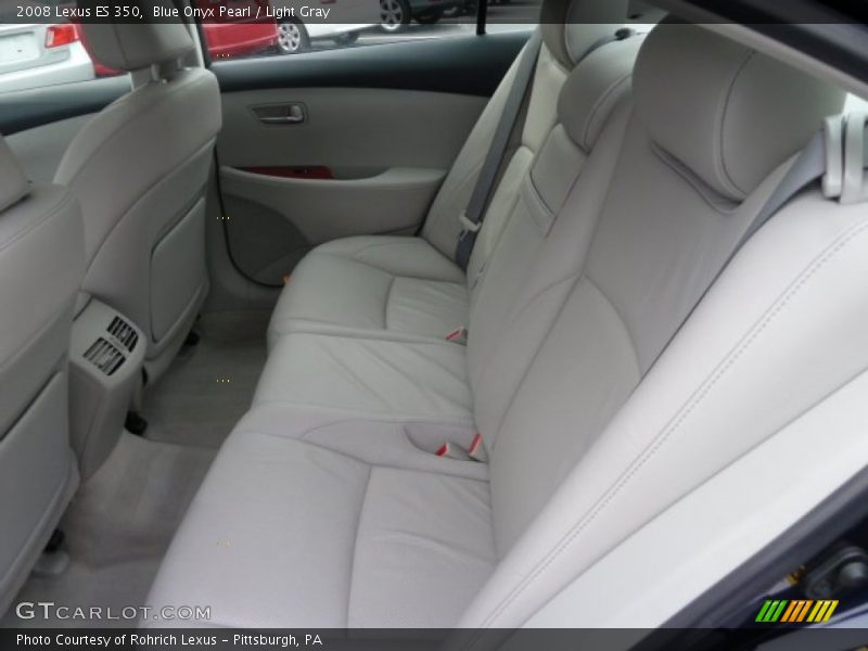 Blue Onyx Pearl / Light Gray 2008 Lexus ES 350