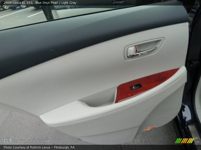 Blue Onyx Pearl / Light Gray 2008 Lexus ES 350