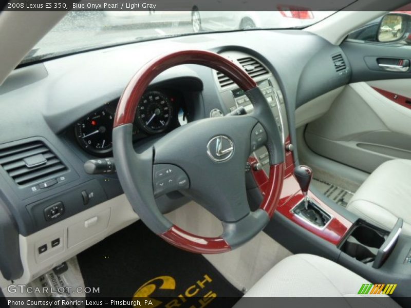 Blue Onyx Pearl / Light Gray 2008 Lexus ES 350