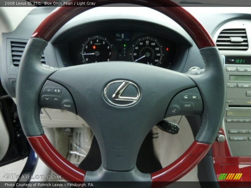 Blue Onyx Pearl / Light Gray 2008 Lexus ES 350