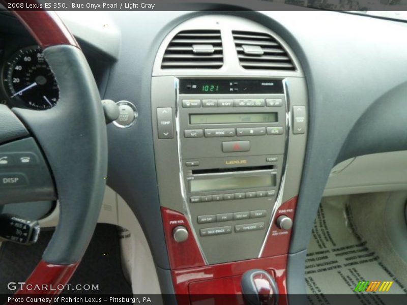 Blue Onyx Pearl / Light Gray 2008 Lexus ES 350