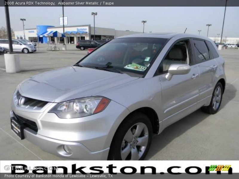Alabaster Silver Metallic / Taupe 2008 Acura RDX Technology
