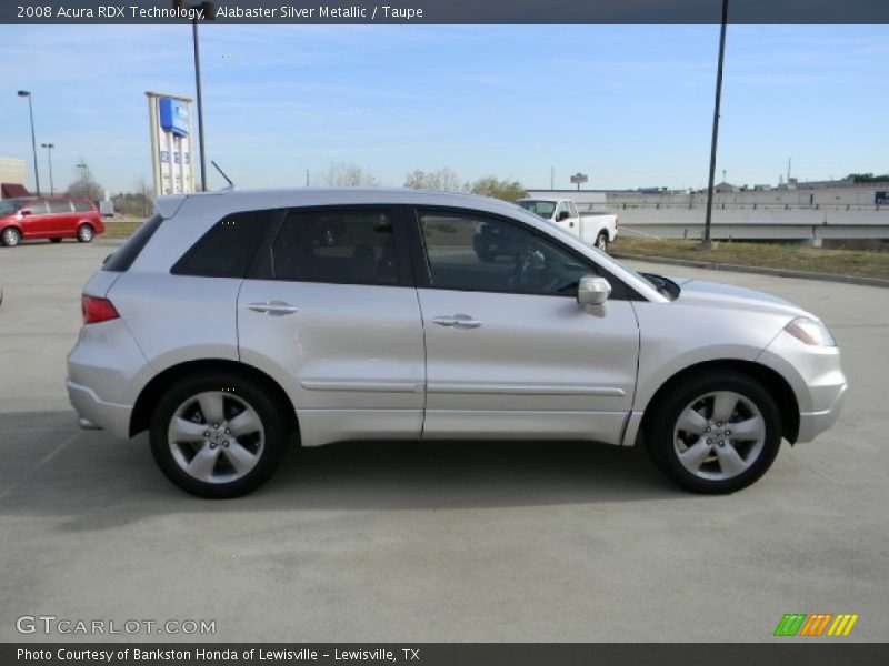 Alabaster Silver Metallic / Taupe 2008 Acura RDX Technology
