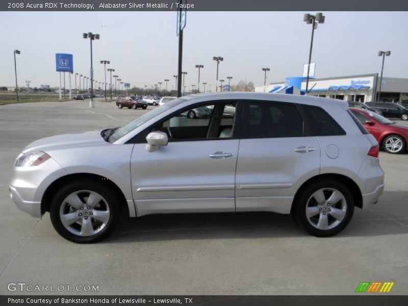 Alabaster Silver Metallic / Taupe 2008 Acura RDX Technology