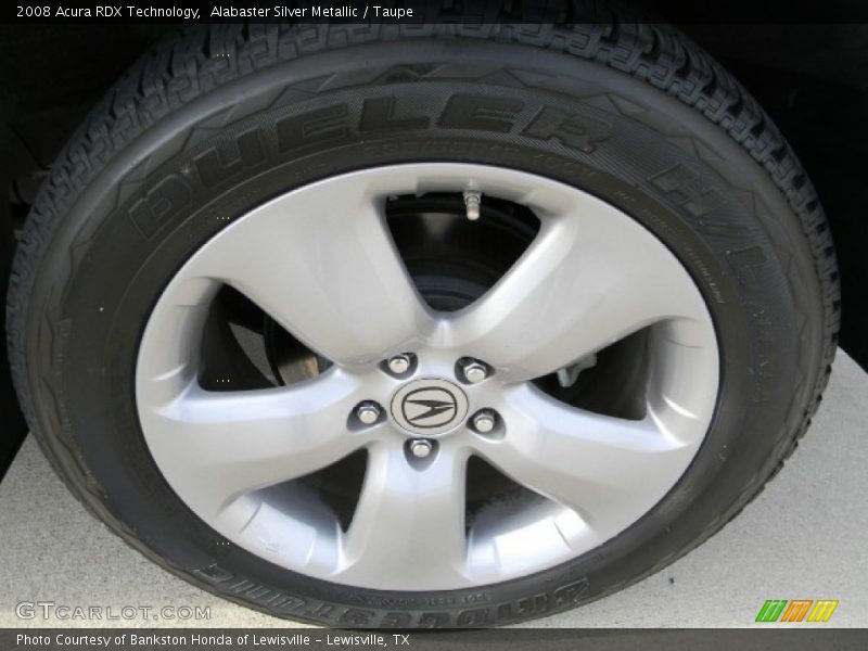Alabaster Silver Metallic / Taupe 2008 Acura RDX Technology