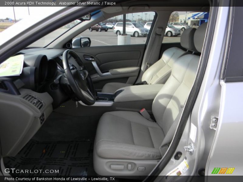 Alabaster Silver Metallic / Taupe 2008 Acura RDX Technology