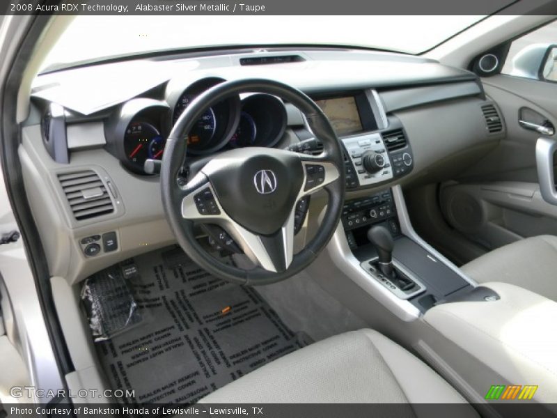Alabaster Silver Metallic / Taupe 2008 Acura RDX Technology