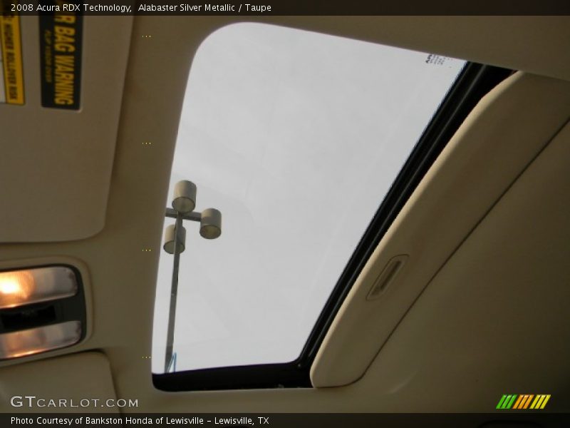 Alabaster Silver Metallic / Taupe 2008 Acura RDX Technology