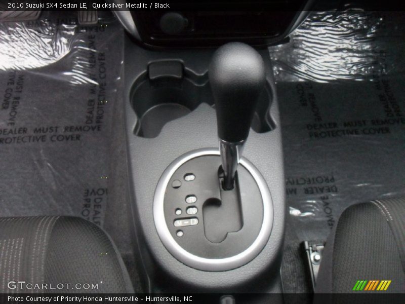 Quicksilver Metallic / Black 2010 Suzuki SX4 Sedan LE