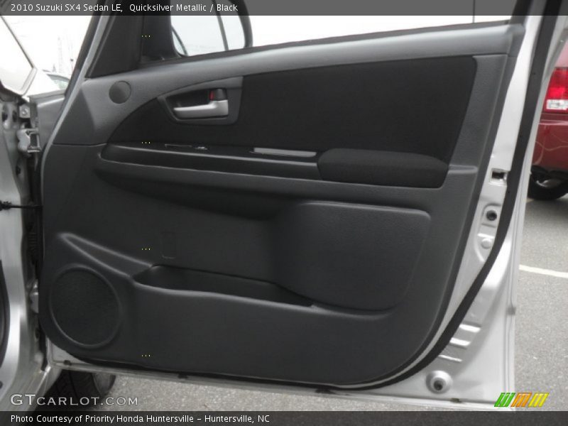 Quicksilver Metallic / Black 2010 Suzuki SX4 Sedan LE