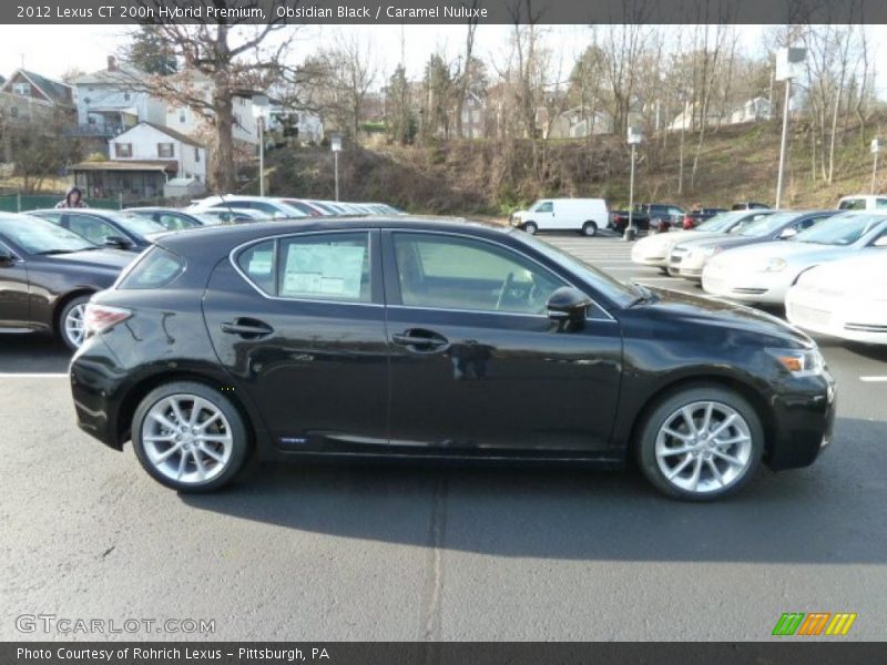 Obsidian Black / Caramel Nuluxe 2012 Lexus CT 200h Hybrid Premium