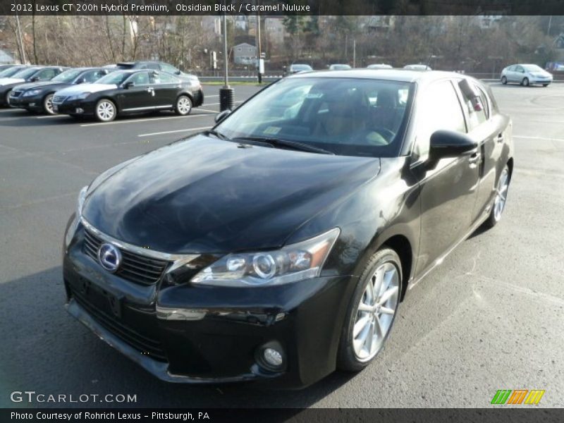 Obsidian Black / Caramel Nuluxe 2012 Lexus CT 200h Hybrid Premium