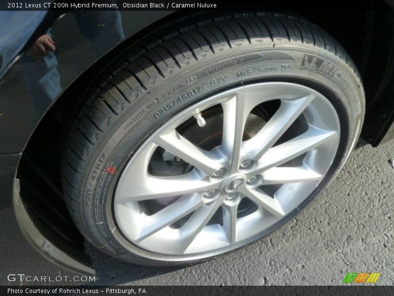 Obsidian Black / Caramel Nuluxe 2012 Lexus CT 200h Hybrid Premium