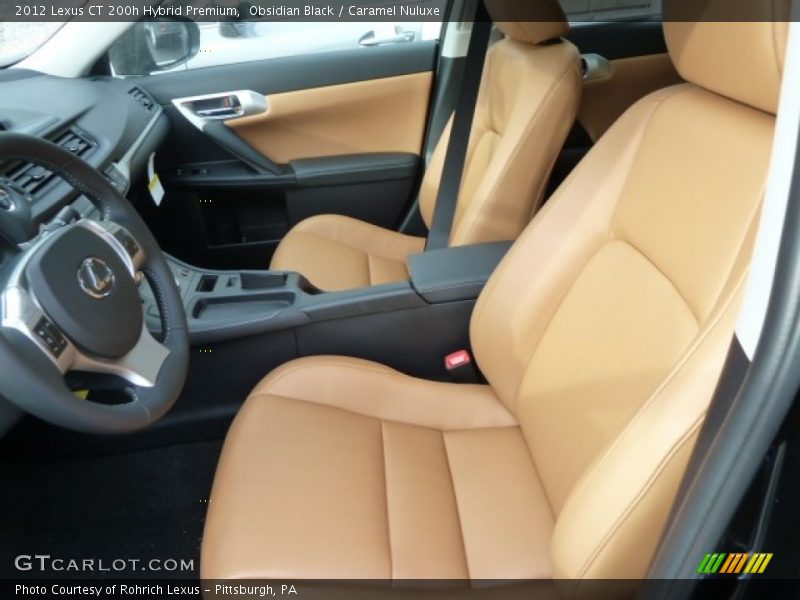 Obsidian Black / Caramel Nuluxe 2012 Lexus CT 200h Hybrid Premium