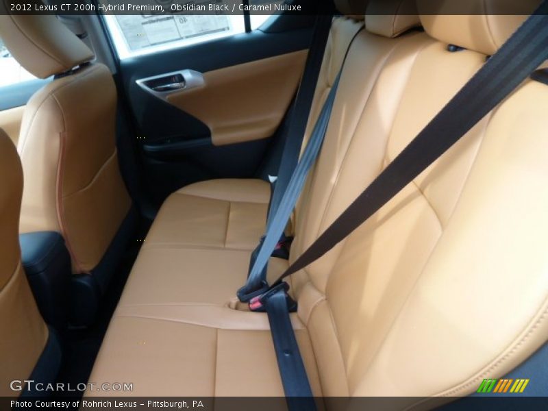Obsidian Black / Caramel Nuluxe 2012 Lexus CT 200h Hybrid Premium
