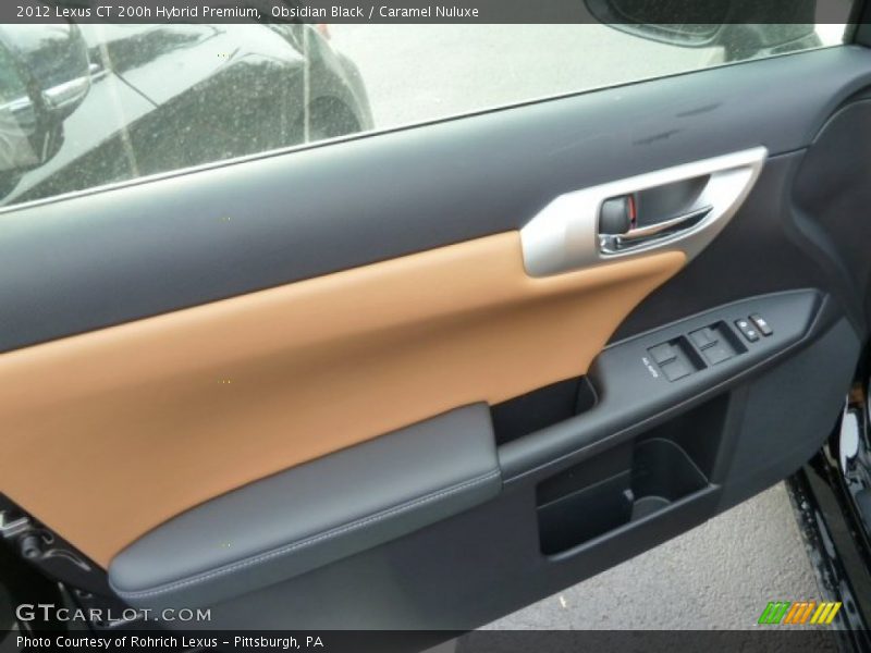 Obsidian Black / Caramel Nuluxe 2012 Lexus CT 200h Hybrid Premium