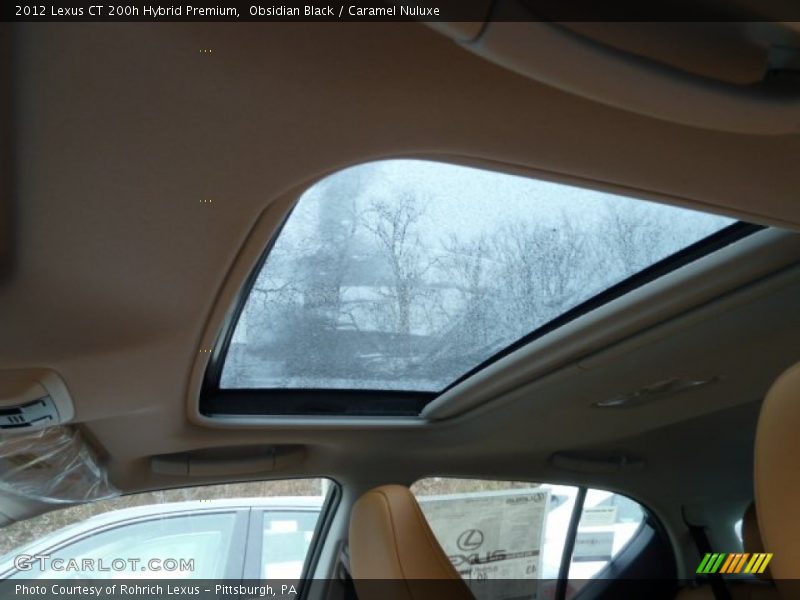Obsidian Black / Caramel Nuluxe 2012 Lexus CT 200h Hybrid Premium