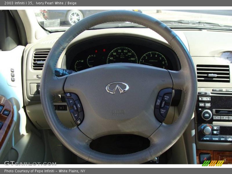 Ivory Pearl White / Beige 2003 Infiniti I 35