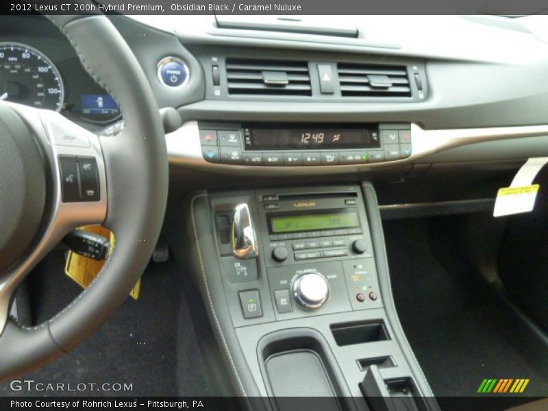 Obsidian Black / Caramel Nuluxe 2012 Lexus CT 200h Hybrid Premium