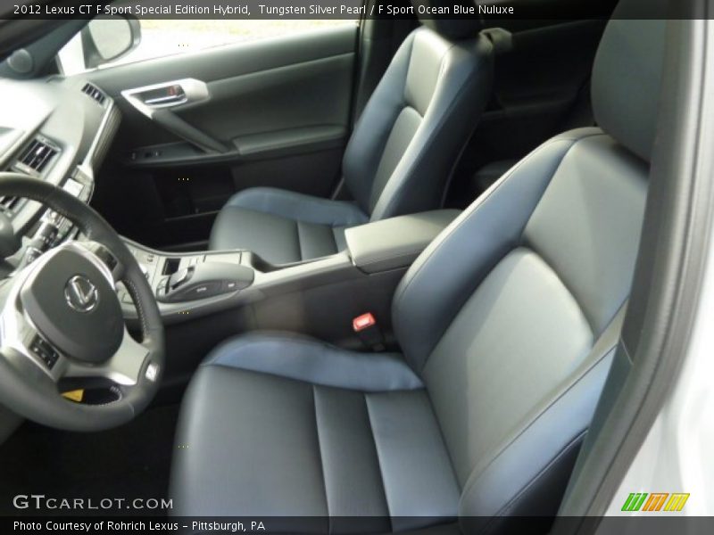  2012 CT F Sport Special Edition Hybrid F Sport Ocean Blue Nuluxe Interior