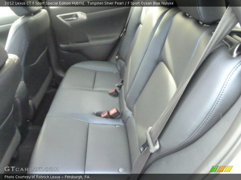 Tungsten Silver Pearl / F Sport Ocean Blue Nuluxe 2012 Lexus CT F Sport Special Edition Hybrid