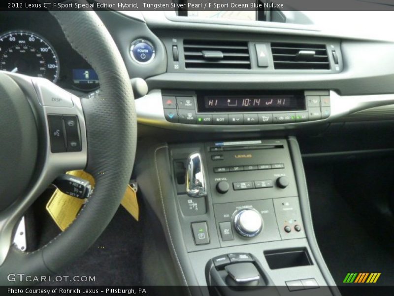 Controls of 2012 CT F Sport Special Edition Hybrid