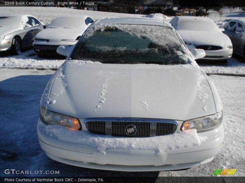 Bright White / Taupe 1998 Buick Century Custom
