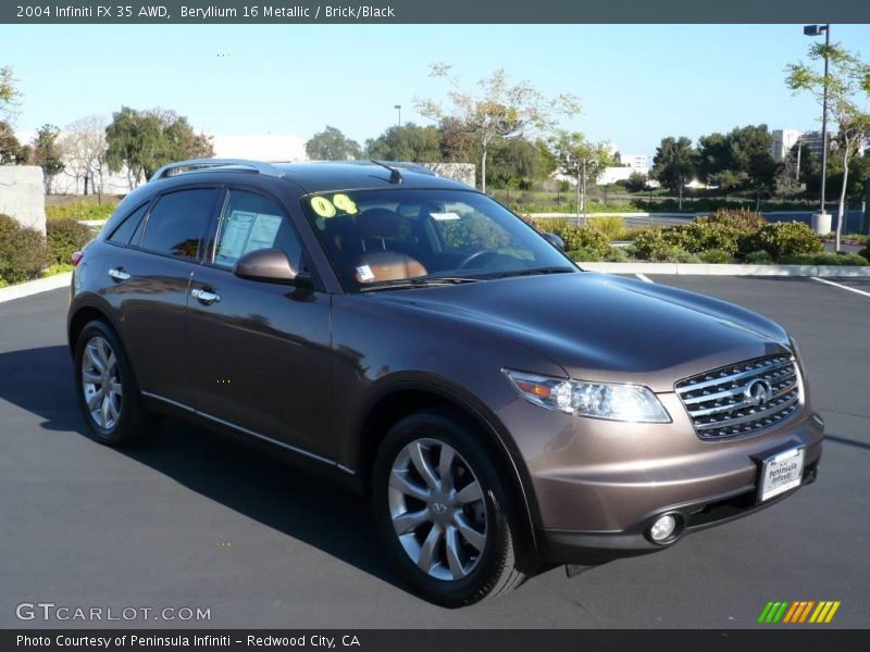 Beryllium 16 Metallic / Brick/Black 2004 Infiniti FX 35 AWD
