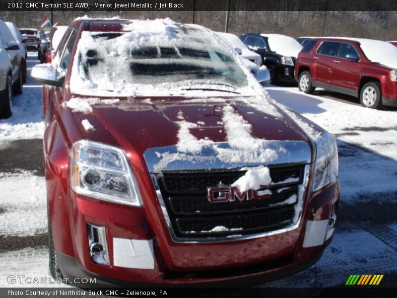 Merlot Jewel Metallic / Jet Black 2012 GMC Terrain SLE AWD