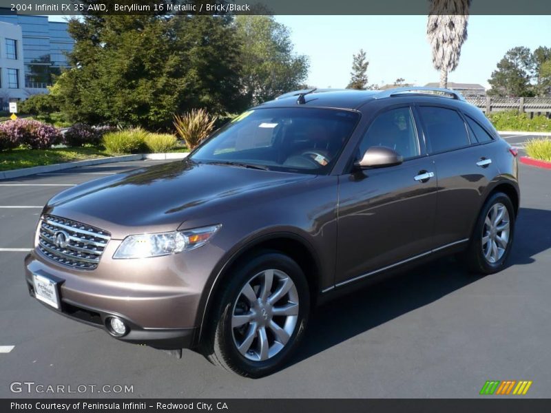 Beryllium 16 Metallic / Brick/Black 2004 Infiniti FX 35 AWD