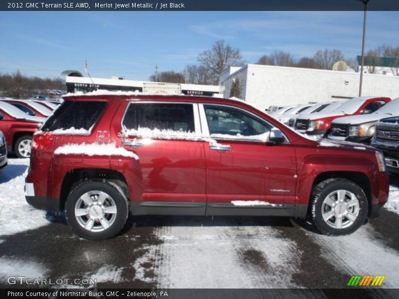 Merlot Jewel Metallic / Jet Black 2012 GMC Terrain SLE AWD