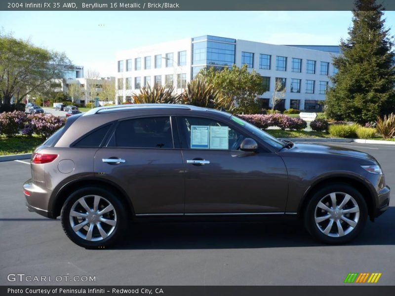 Beryllium 16 Metallic / Brick/Black 2004 Infiniti FX 35 AWD