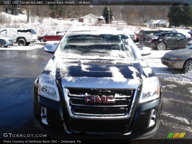 Carbon Black Metallic / Jet Black 2012 GMC Terrain SLE AWD