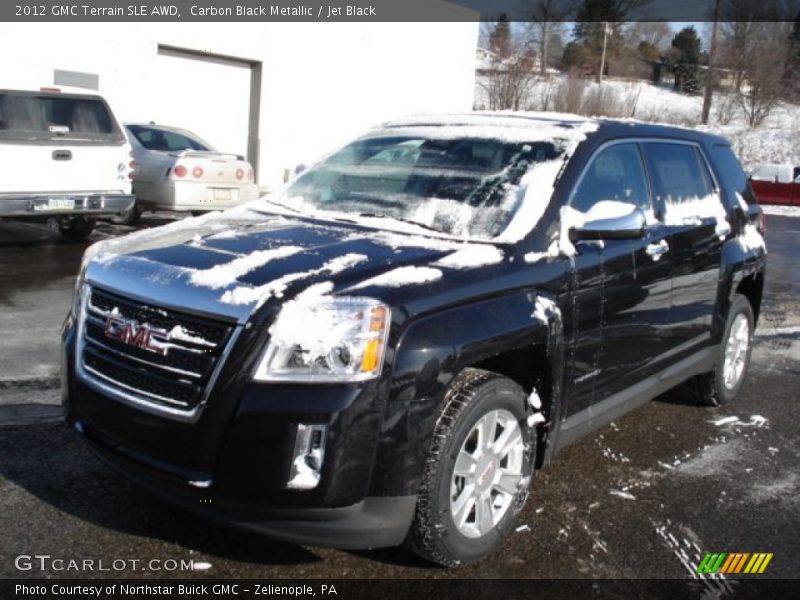 Carbon Black Metallic / Jet Black 2012 GMC Terrain SLE AWD
