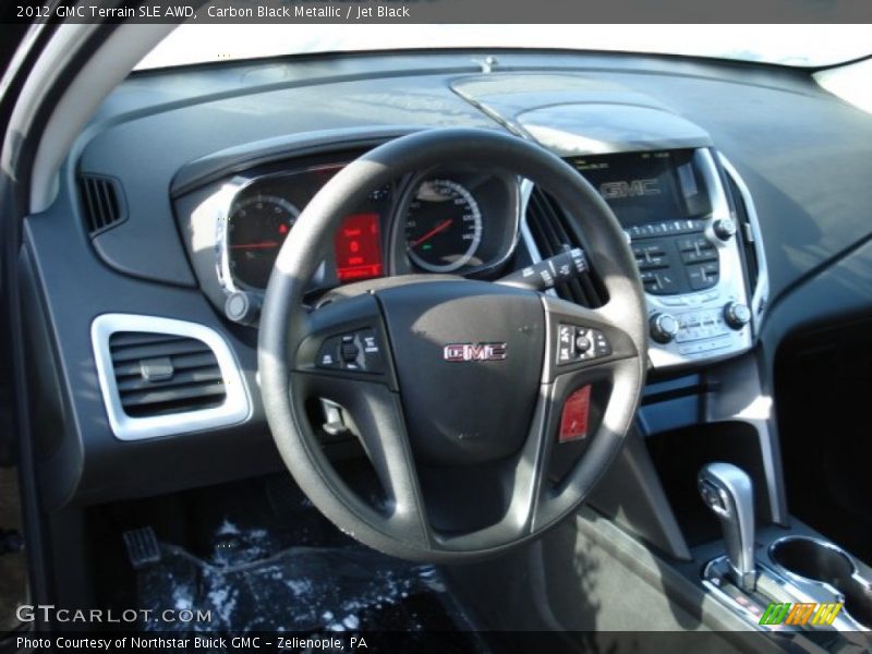 Carbon Black Metallic / Jet Black 2012 GMC Terrain SLE AWD
