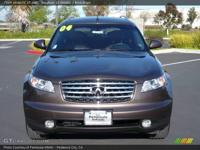 Beryllium 16 Metallic / Brick/Black 2004 Infiniti FX 35 AWD