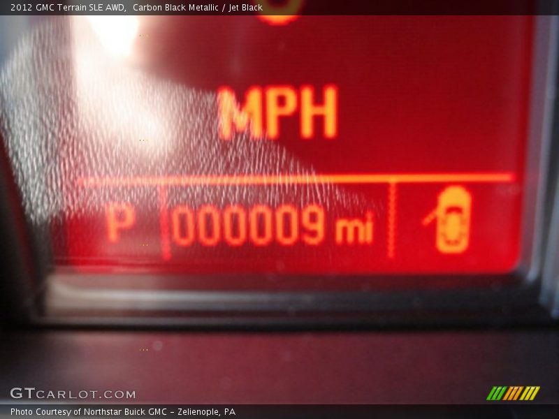 Carbon Black Metallic / Jet Black 2012 GMC Terrain SLE AWD