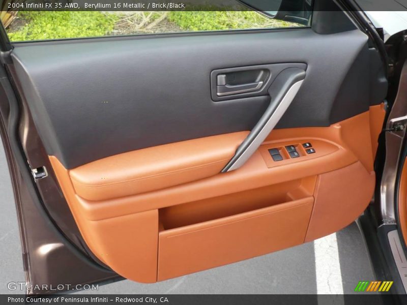 Beryllium 16 Metallic / Brick/Black 2004 Infiniti FX 35 AWD