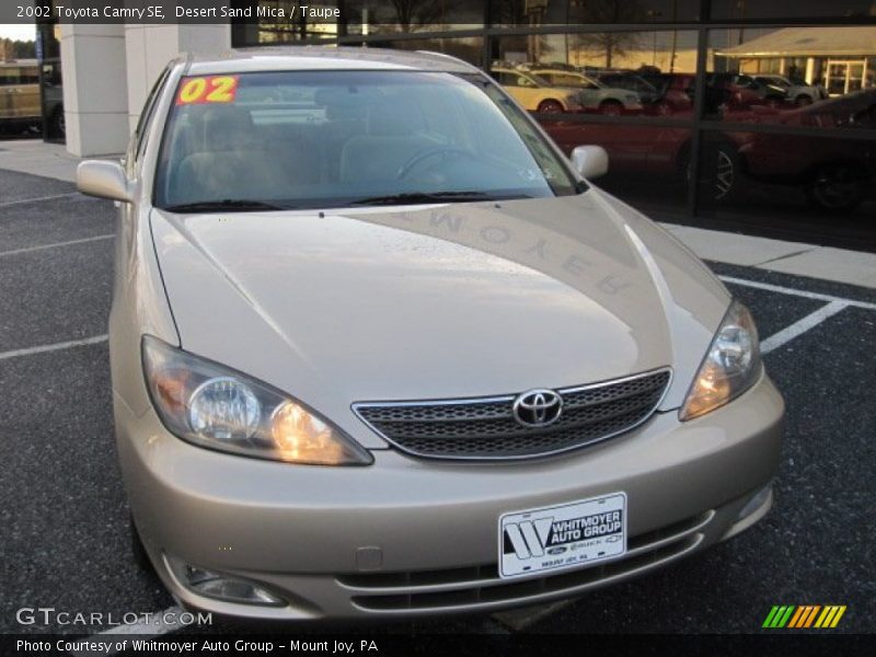 Desert Sand Mica / Taupe 2002 Toyota Camry SE