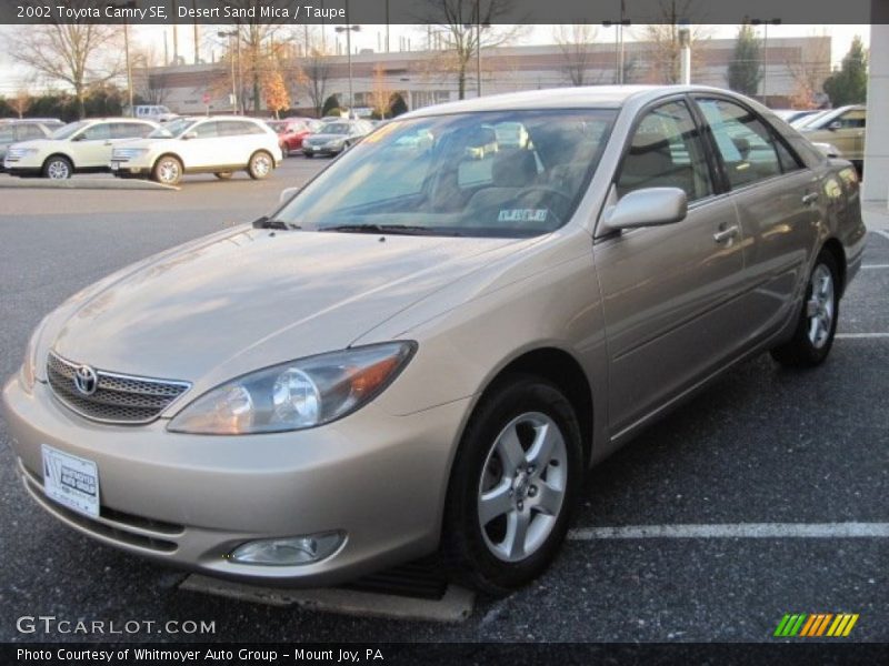 Desert Sand Mica / Taupe 2002 Toyota Camry SE