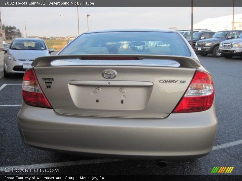 Desert Sand Mica / Taupe 2002 Toyota Camry SE